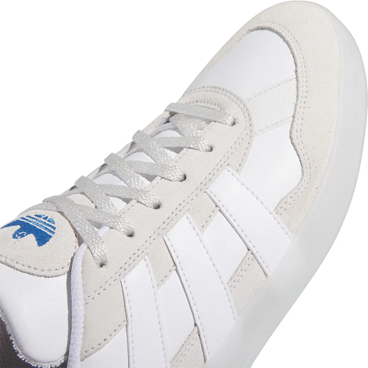 Adidas Aloha Super Skateboard Shoe - Crystal White/White/Bluebird