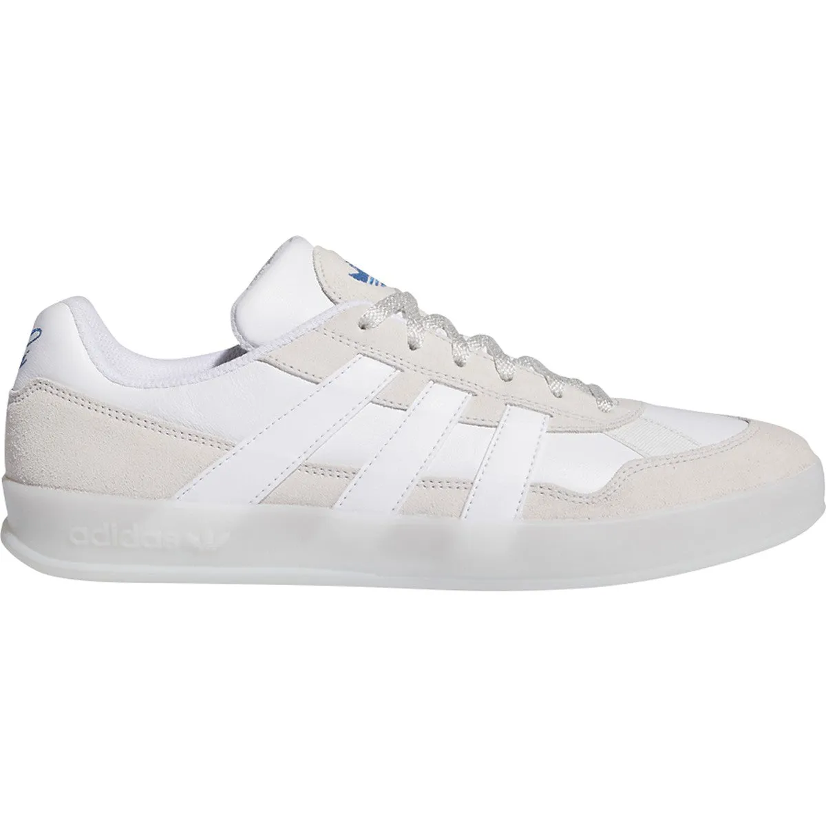 Adidas Aloha Super Skateboard Shoe - Crystal White/White/Bluebird