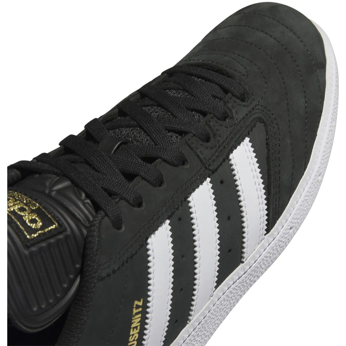 Adidas Busenitz Skateboard Shoe - Core Black/White/Gold Metallic