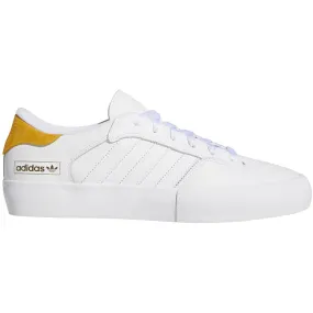 Adidas Matchbreak Super Skateboard Shoe - White/Tactile Yellow