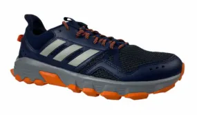Adidas Men's Rockadia Trail Leather Athletic Hiking Shoes Navy Blue Size 9