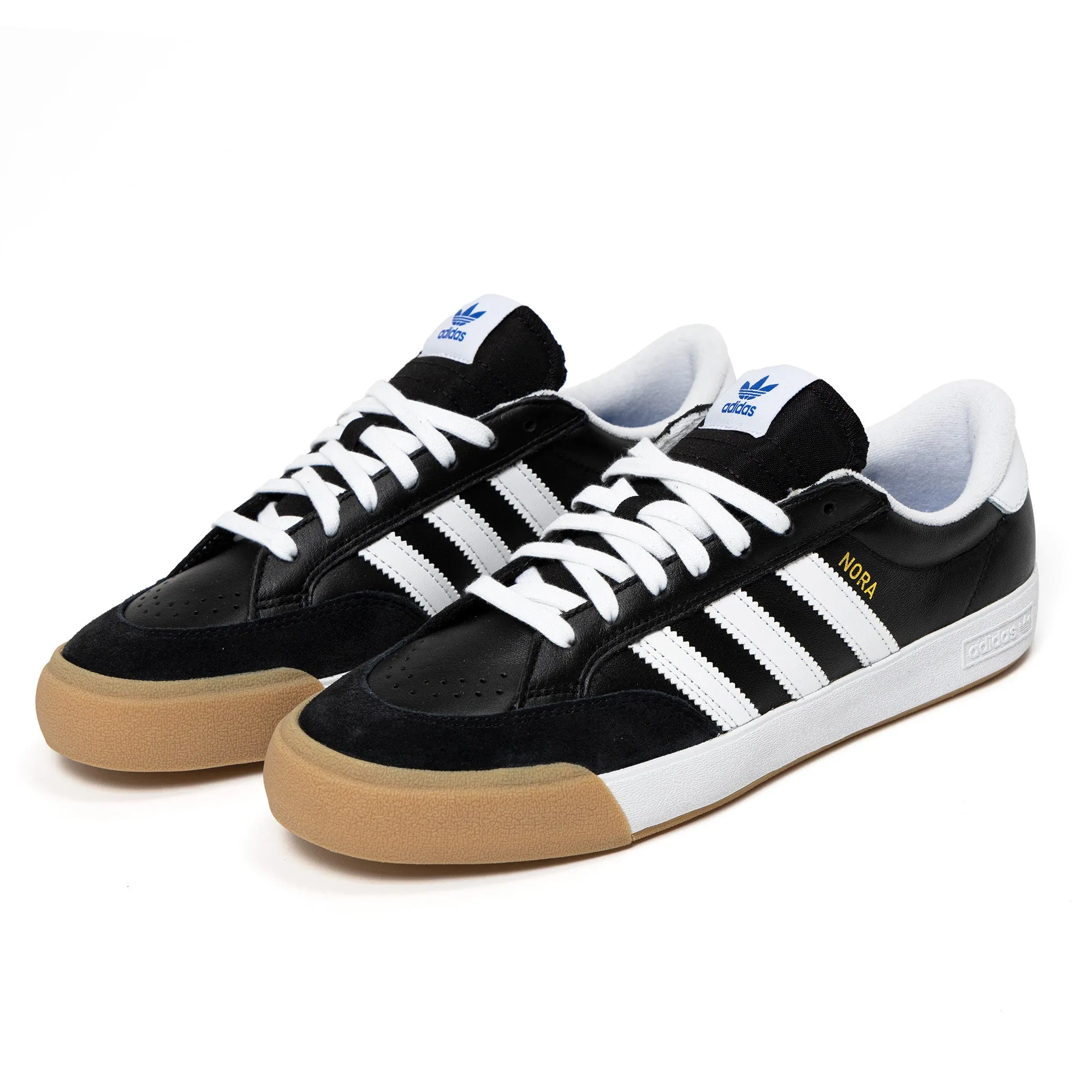 Adidas Nora Skateboard Shoe - Black/White/Bluebird