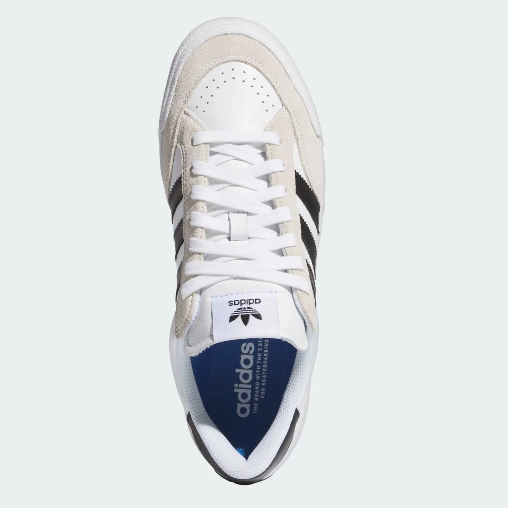 Adidas Nora Skateboard Shoe - White/Black/Crystal White
