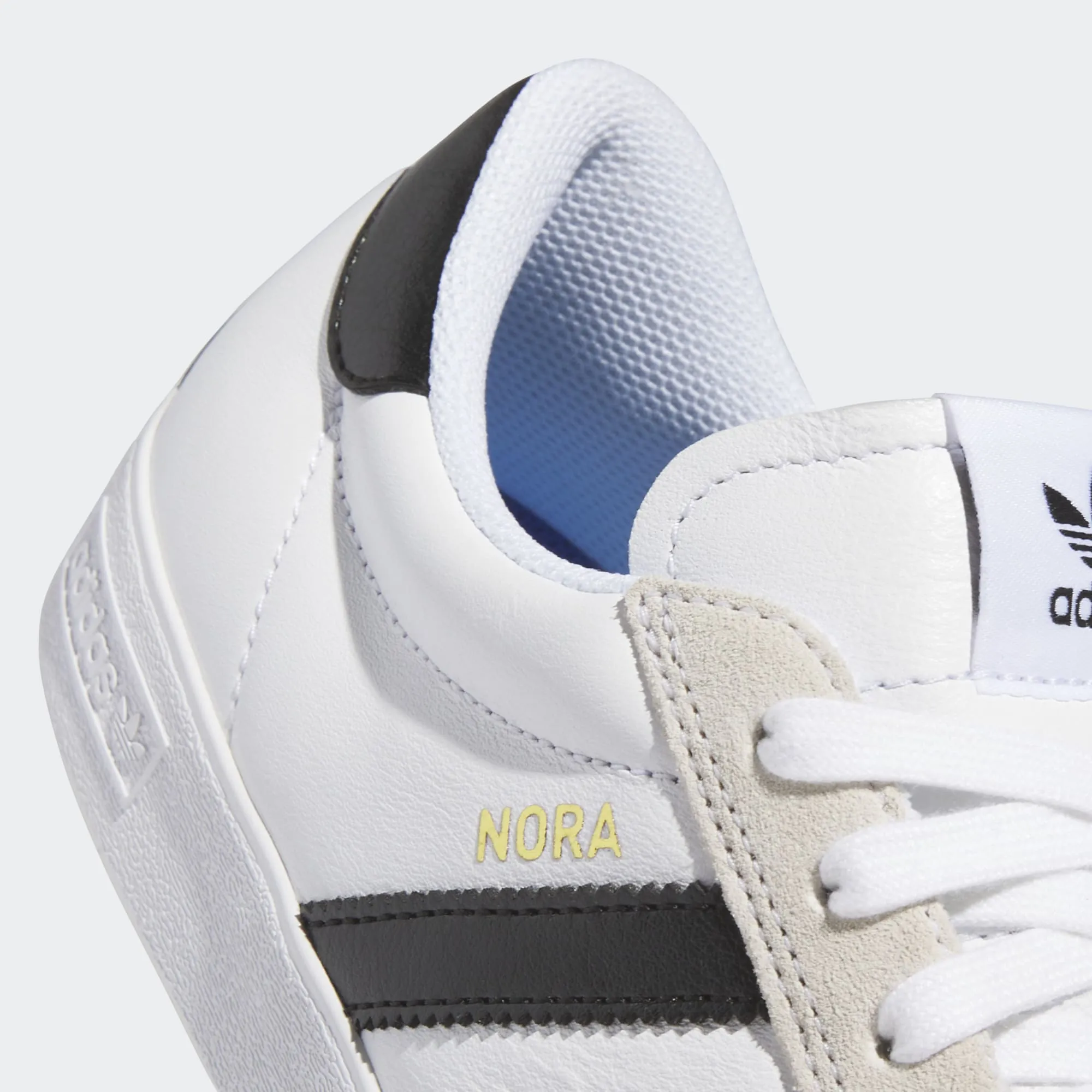 Adidas Nora Skateboard Shoe - White/Black/Crystal White