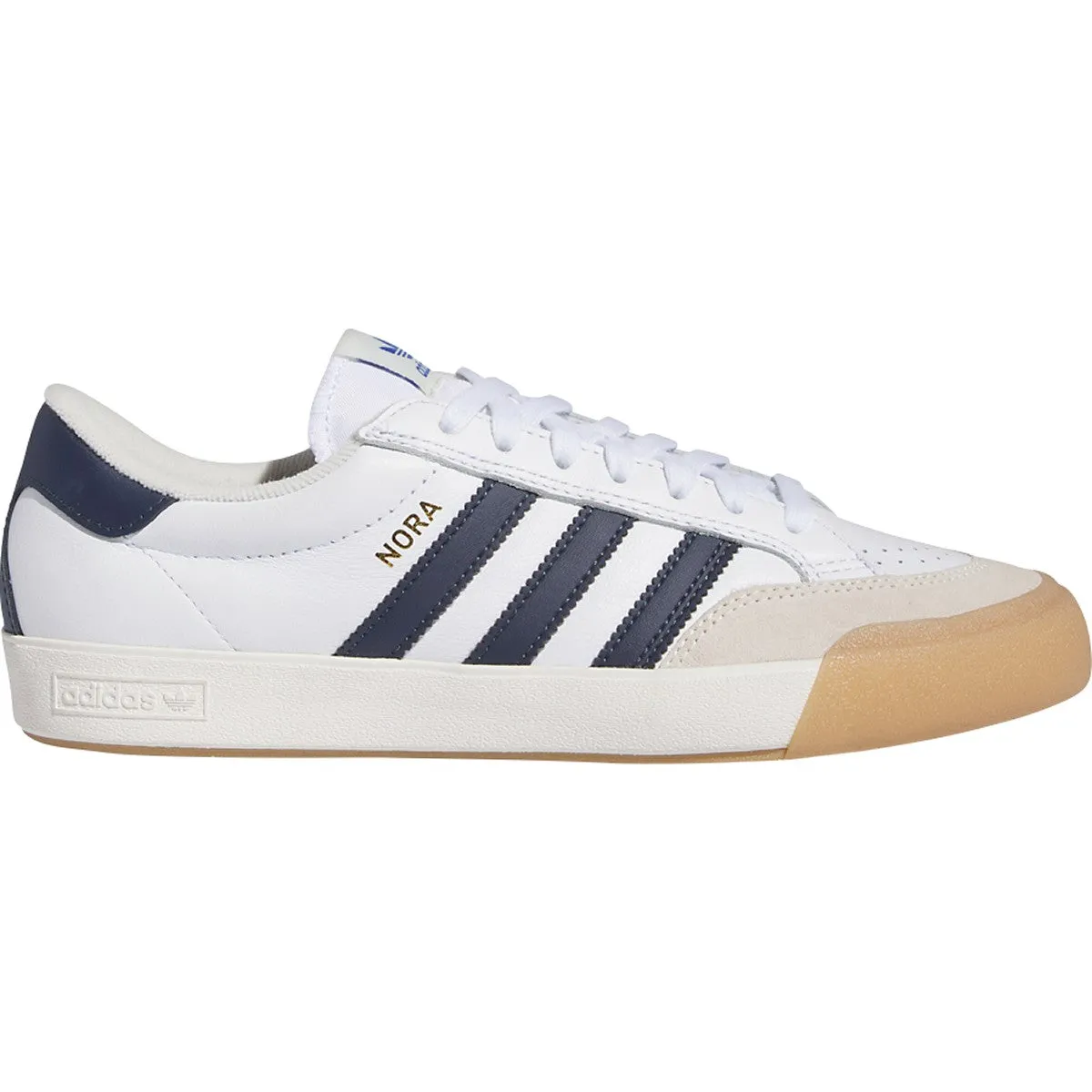 Adidas Nora Skateboard Shoe - White/Collegiate Navy/Chalk White