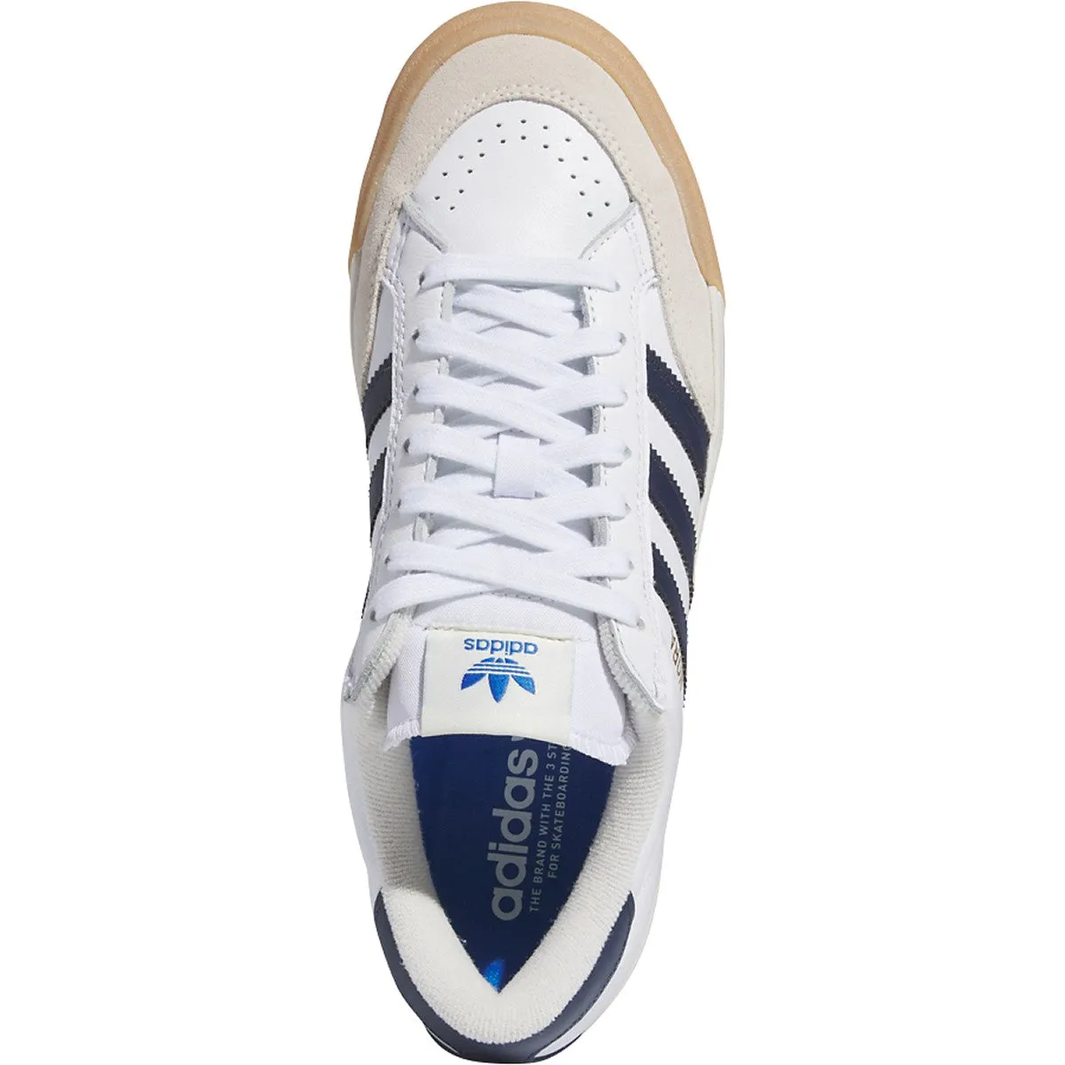 Adidas Nora Skateboard Shoe - White/Collegiate Navy/Chalk White