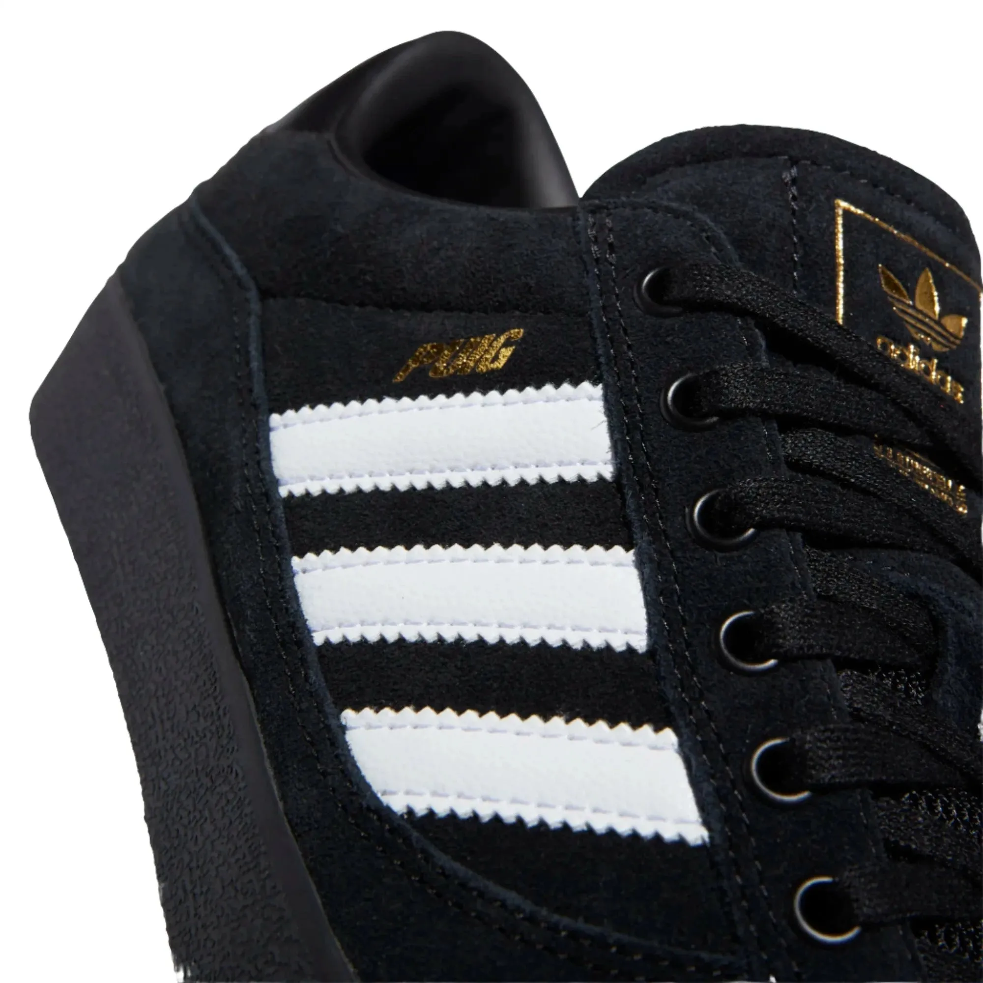 Adidas Puig Indoor Skateboard Shoe - Black/White/Black