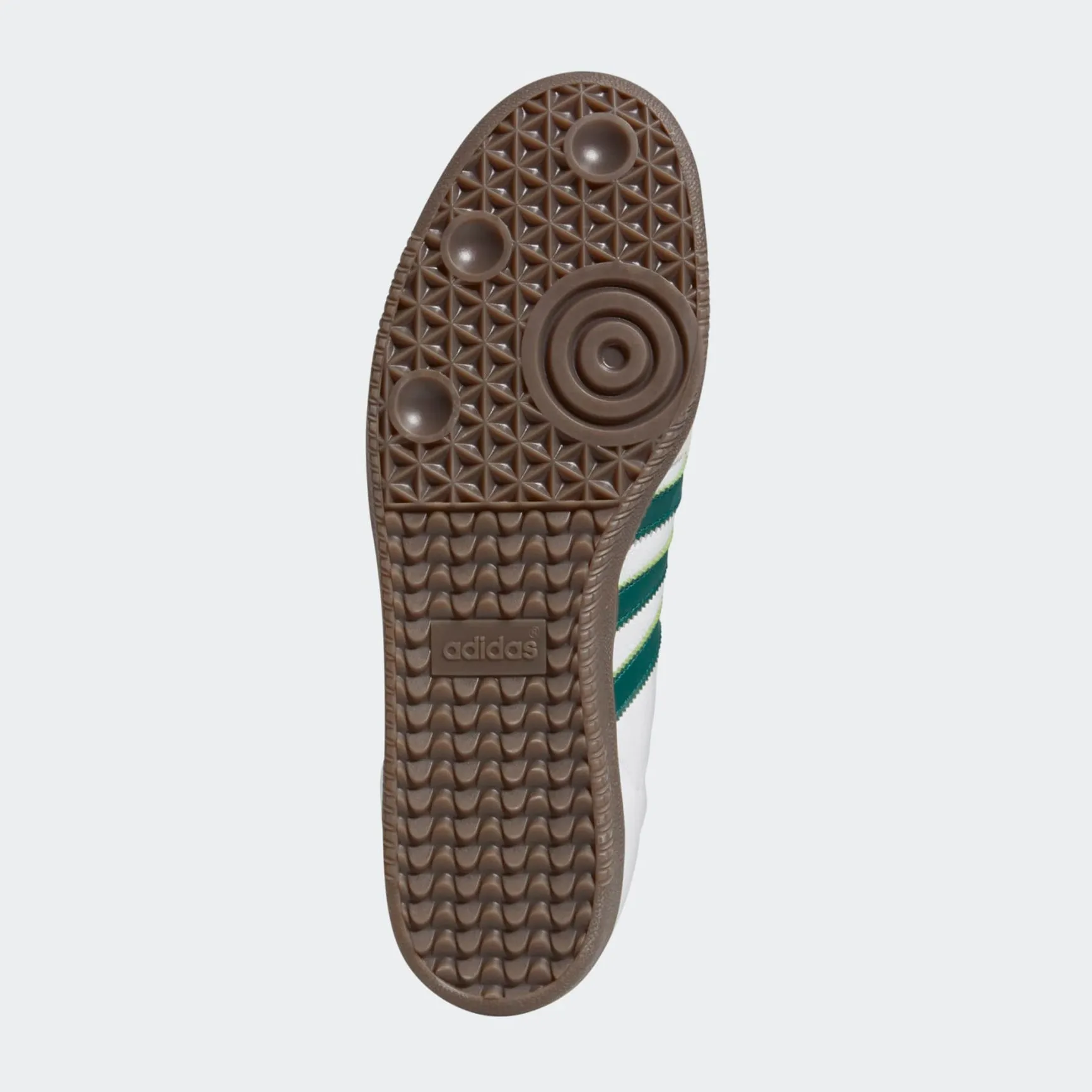 Adidas Samba ADV Skateboard Shoe - White/Green/White