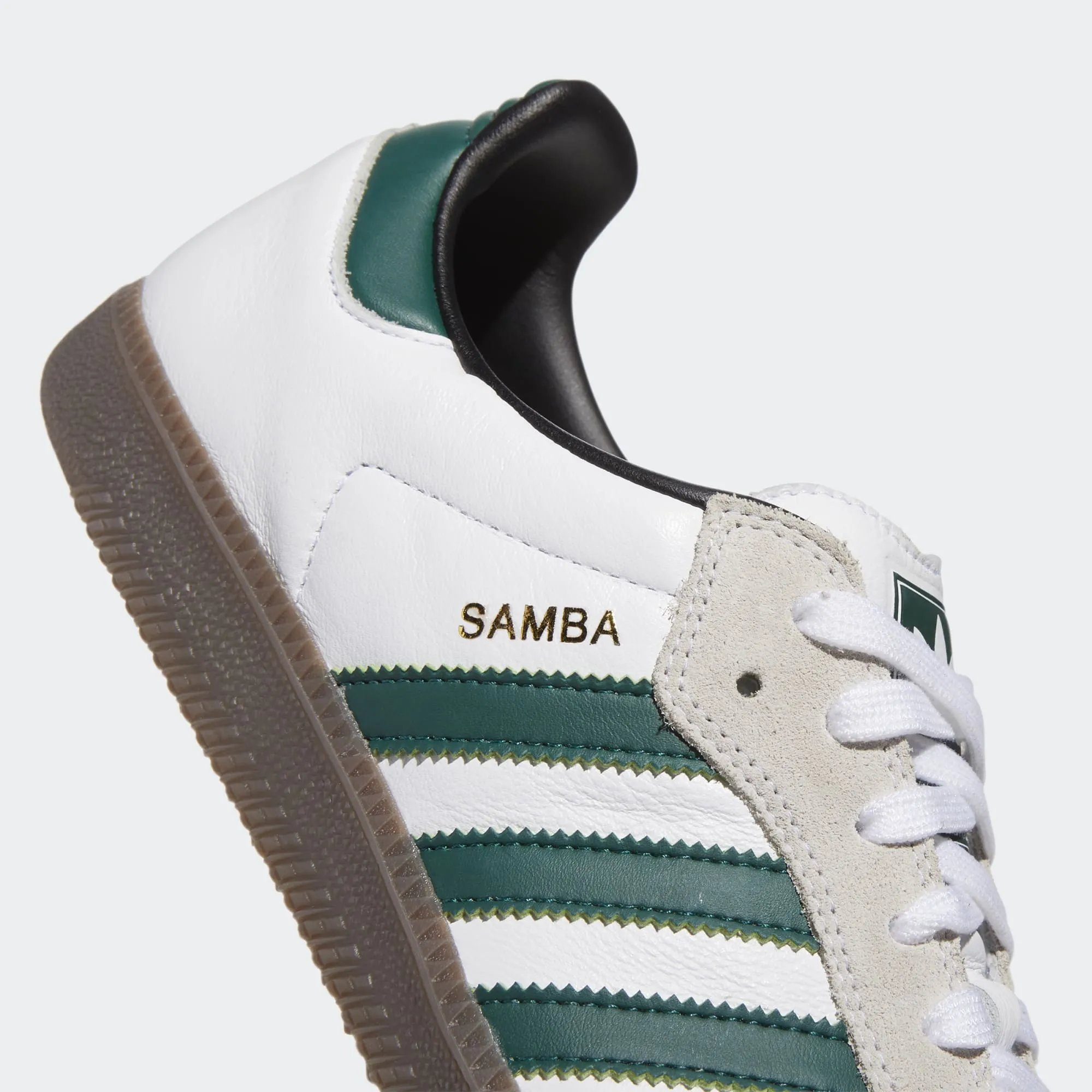 Adidas Samba ADV Skateboard Shoe - White/Green/White