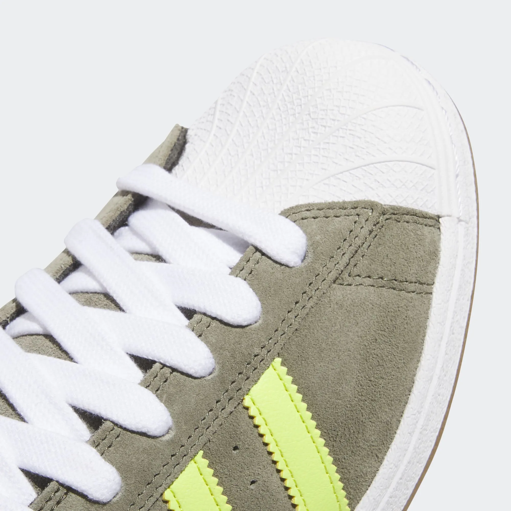 Adidas Superstar ADV Skateboard Shoe - Olive Strata/Gold Metallic