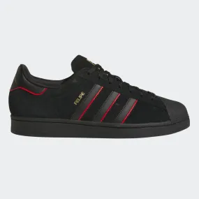 Adidas Superstar x Felipe Gustavo Skateboard Shoe - Black/Scarlet/Gold Metallic