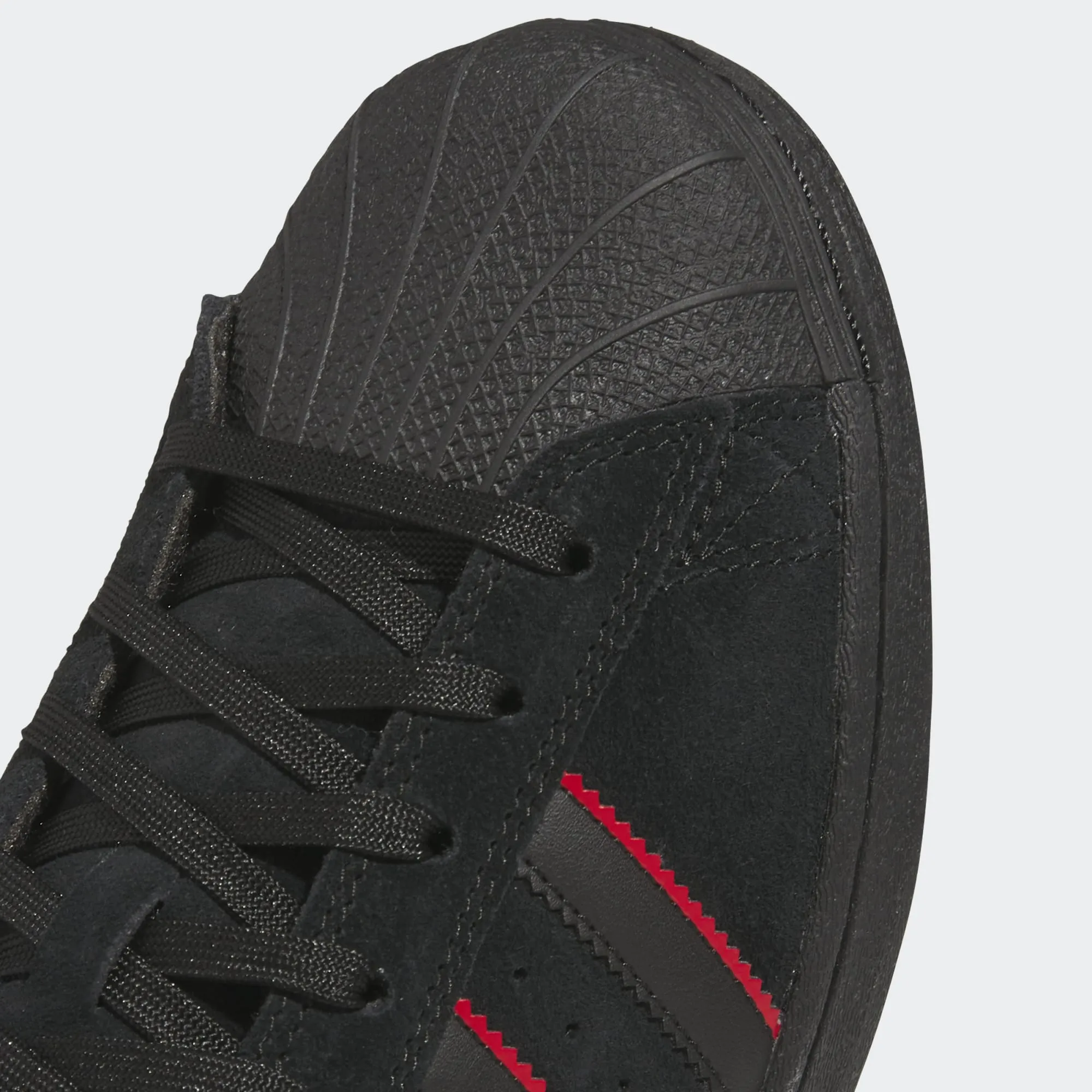 Adidas Superstar x Felipe Gustavo Skateboard Shoe - Black/Scarlet/Gold Metallic