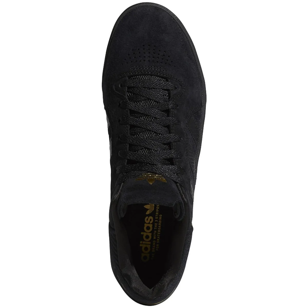 Adidas Tyshawn Skate Shoe - Black/Black/Gold