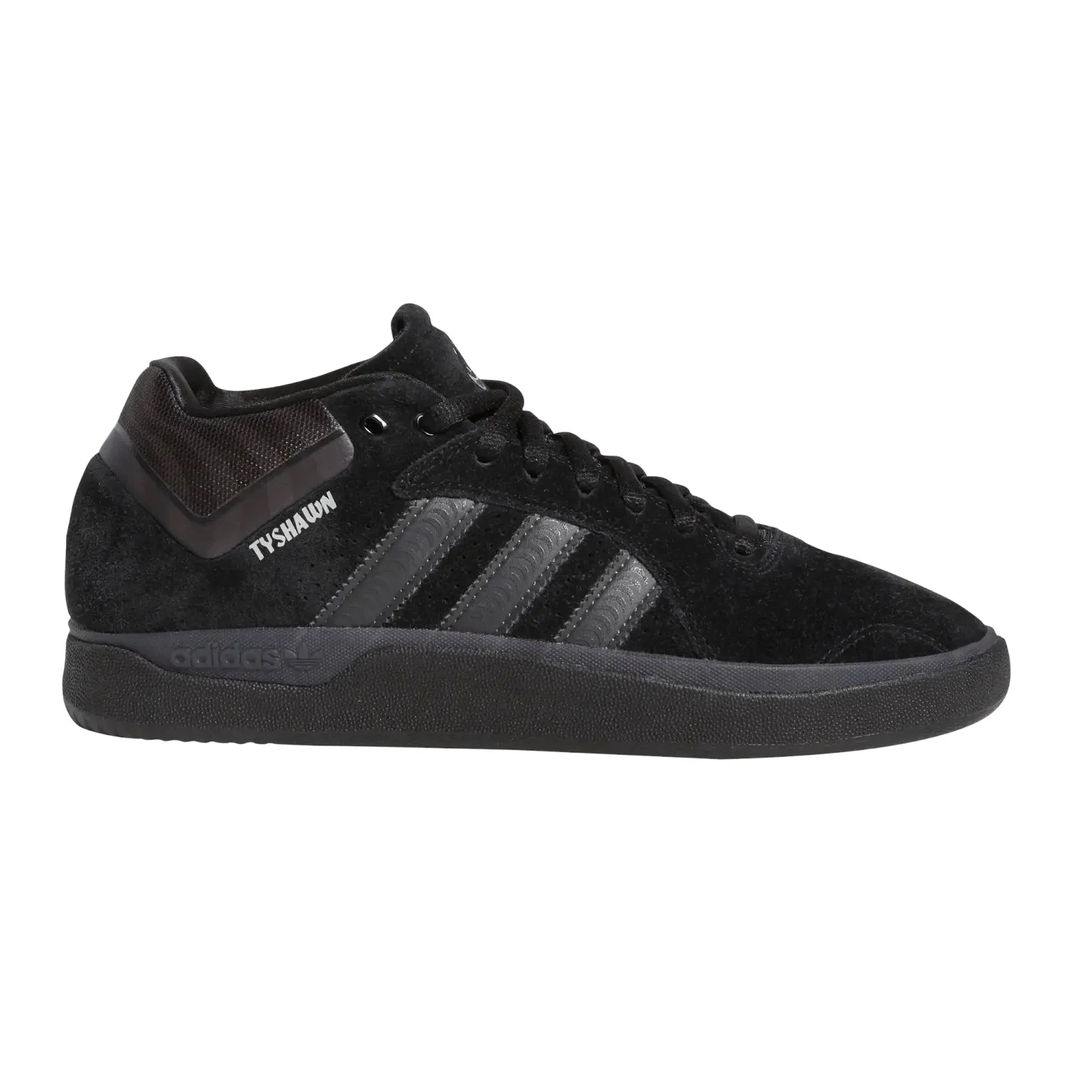 Adidas Tyshawn x Spitfire Skate Shoe - Core Black/Core Black/Silver Metallic