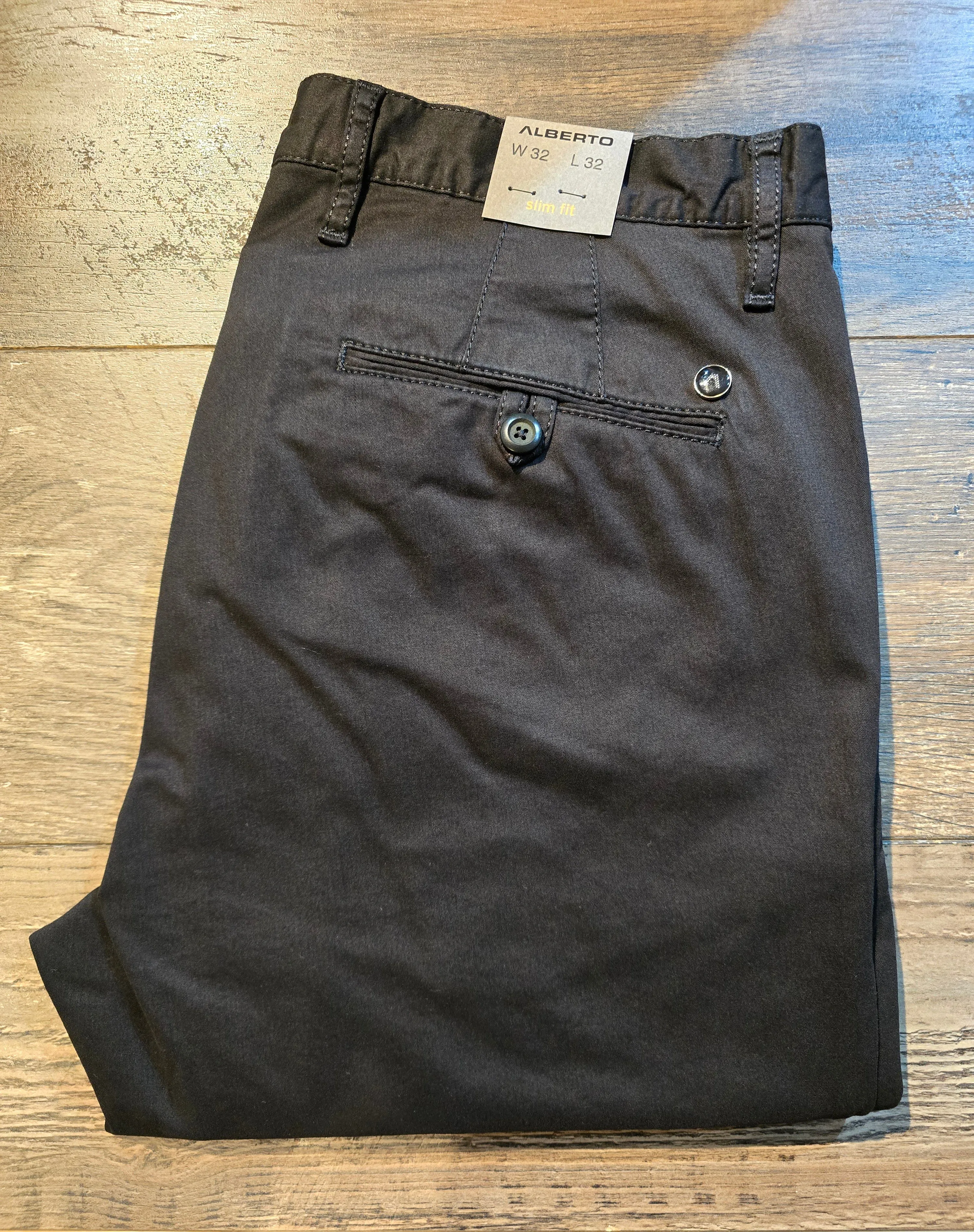 Alberto ROB - SLIM FIT SUPER STRETCH BROKEN TWILL CHINO
