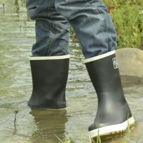 Anti-slip rubber rain boots mid calf outdoor waterproof shoes