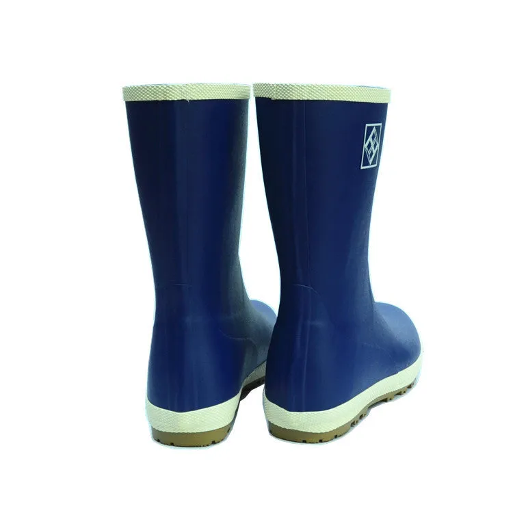 Anti-slip rubber rain boots mid calf outdoor waterproof shoes