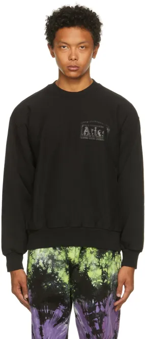 Aries Black Fleece Temple Sweatshirt