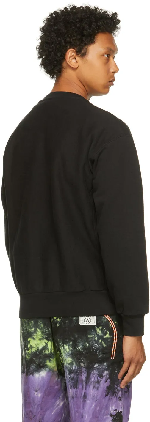 Aries Black Fleece Temple Sweatshirt