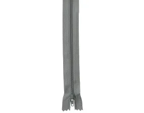 Basic Dress Zip, Silver Grey