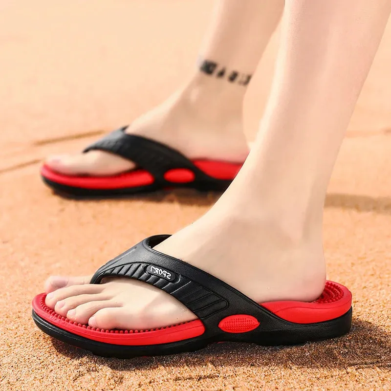 Beach Flip-Flops Slippers Massage Sandals