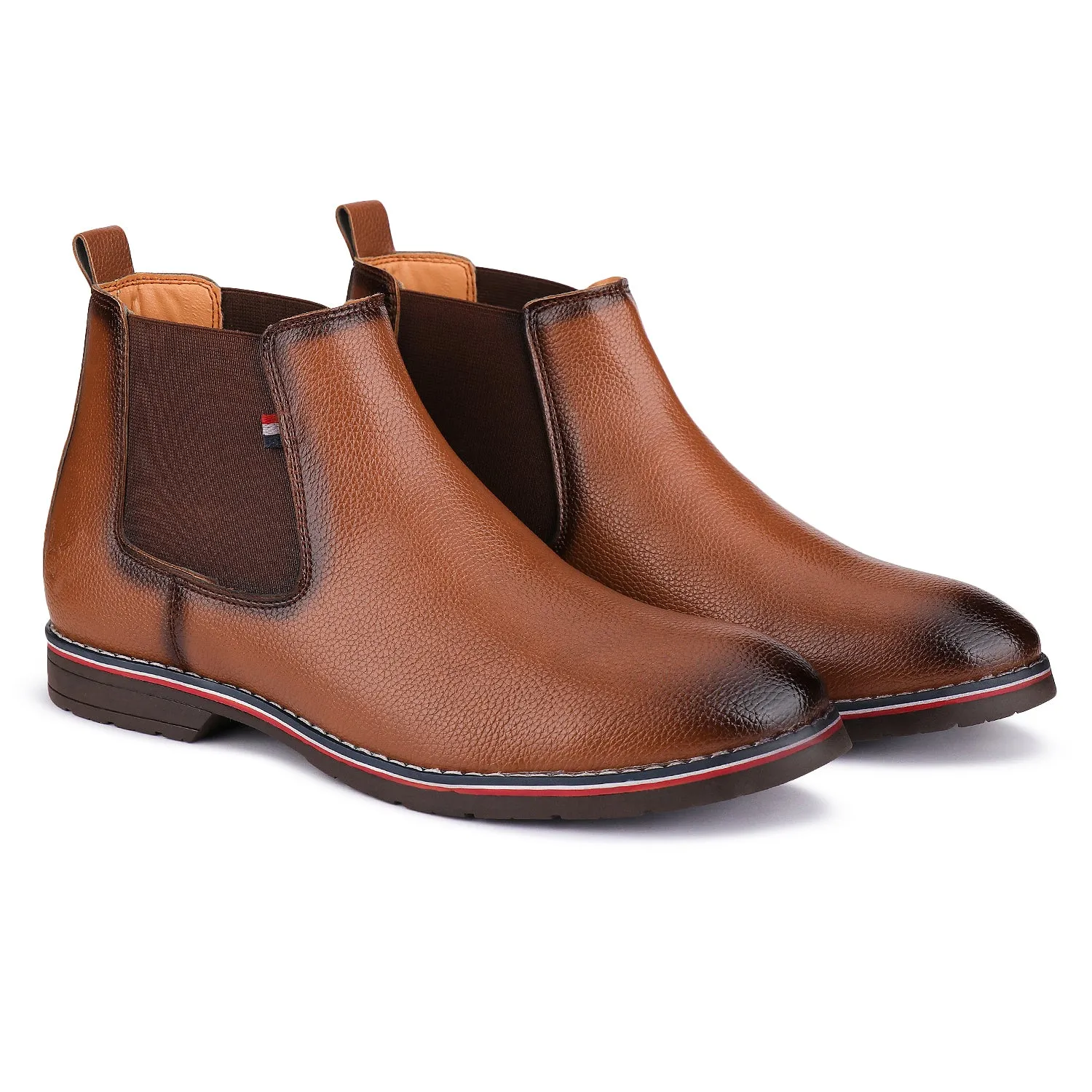 Bersache Lightweight Casual Loafer Walking Shoes For Men (9086-Light Brown)