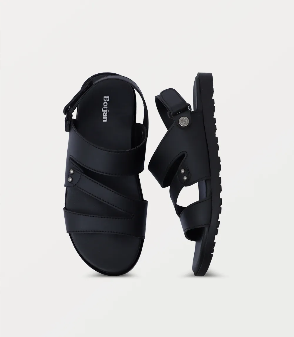 BM6823-BLACK-Men Sandals
