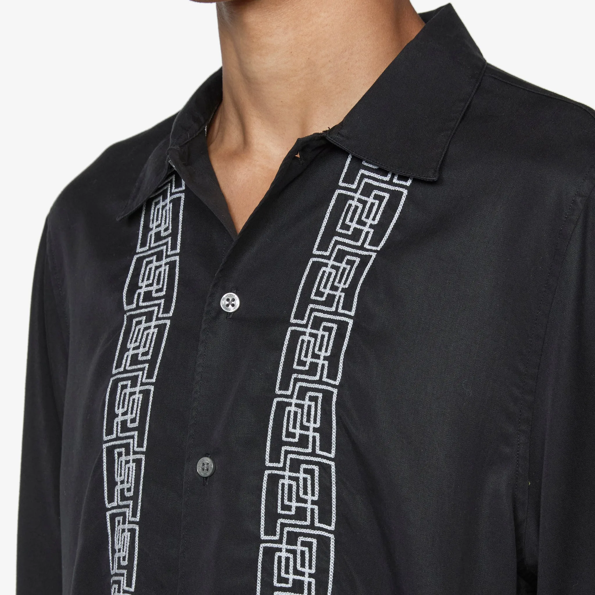 Bowling Shirt Double P Black | White