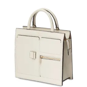 C Mini Kit Zip Satchel - Creme