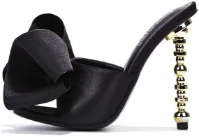 Cape Robbin Salsa Sexy High Heels Open Toe Oval Pumps BLACK (5.5, BLACK)