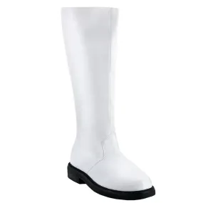 CAPTAIN-100 Fancy Dress Costume Funtasma Men's Boots White Pu