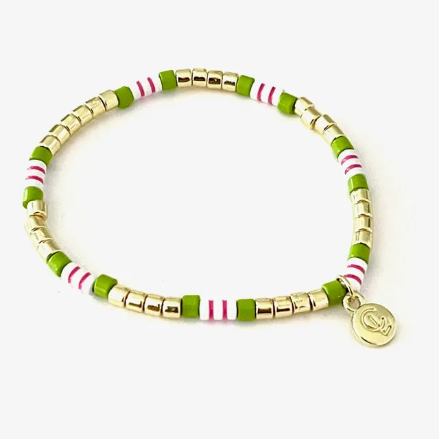 Catalina Slim Bracelet Lime Raspberry