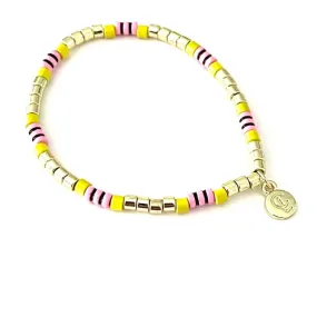 Catalina Slim Bracelet Yellow Pink