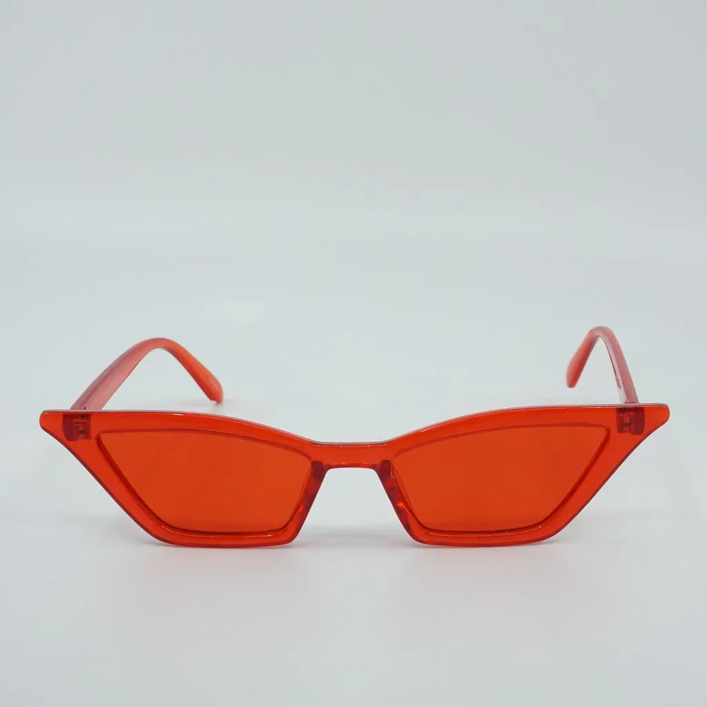 Charlize Slim Color Pop Cat Eye Sunglasses