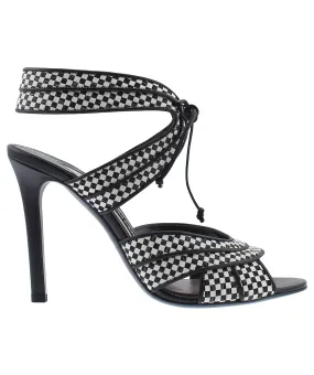 Checkered Leather Sandals