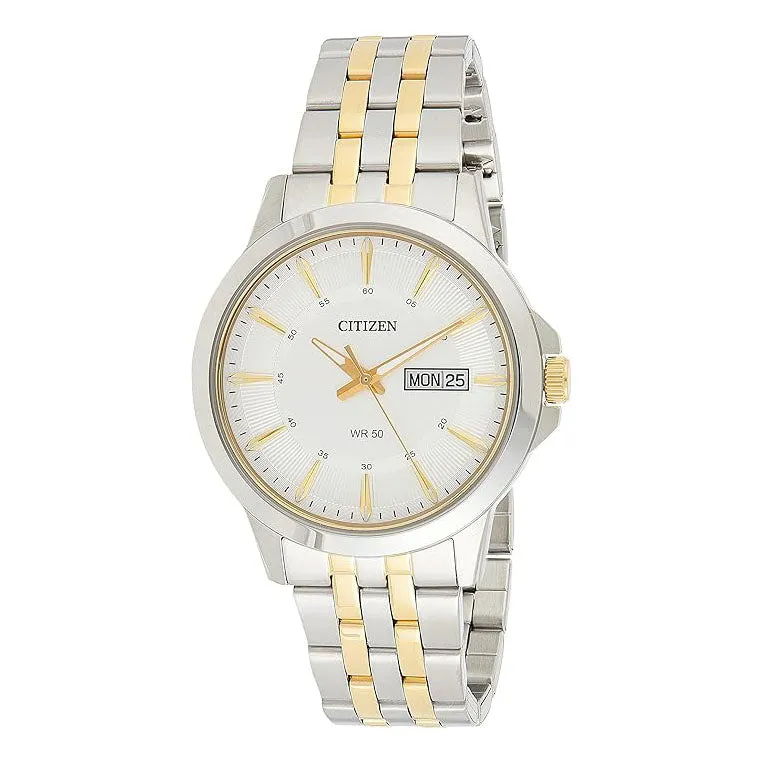 Citizen Men's Silver Dial Multicolor Stainless Steel Band Analog Quartz Sports Watch - BF2018-52A