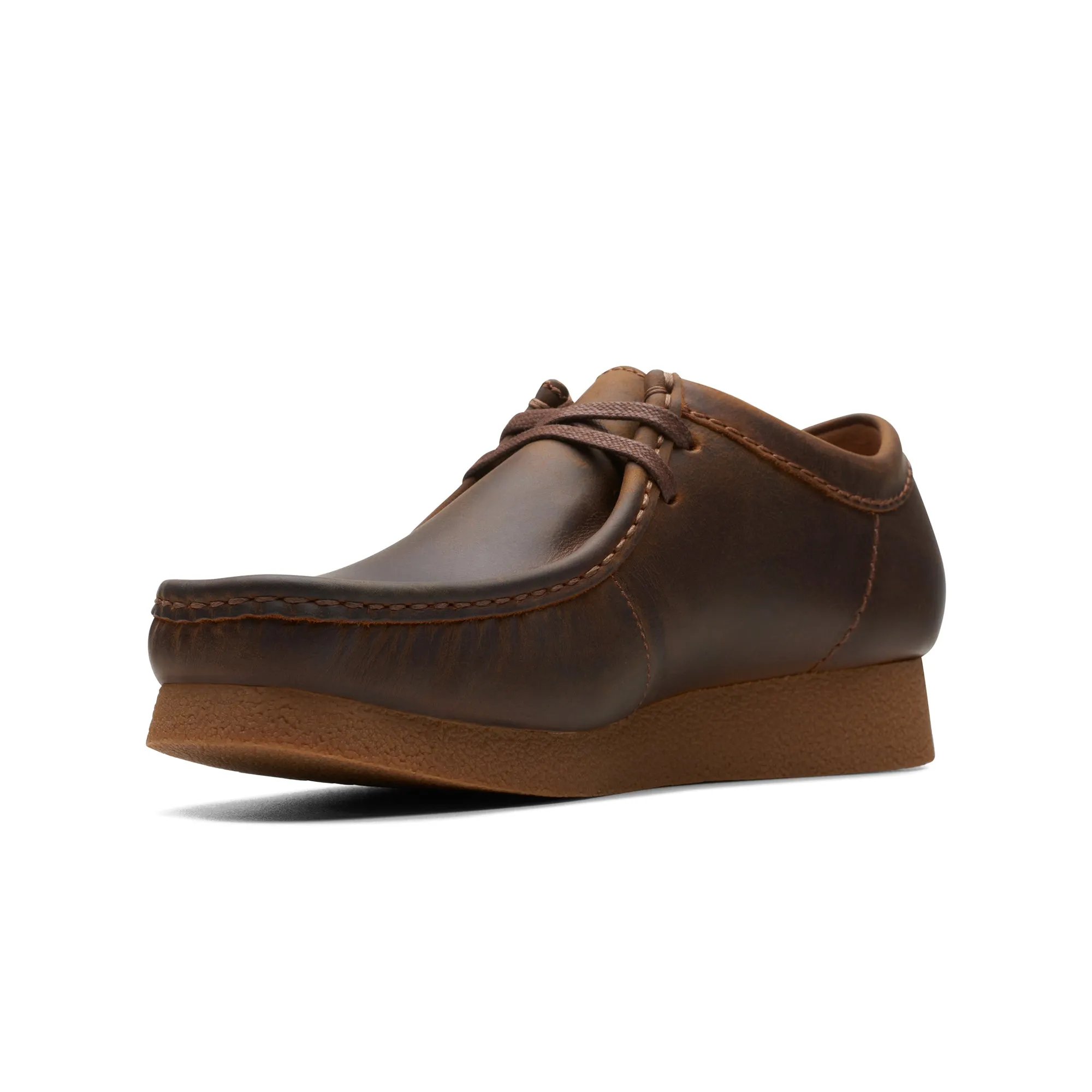 Clarks Originals Wallabee Evo Leather Shoes Beeswax