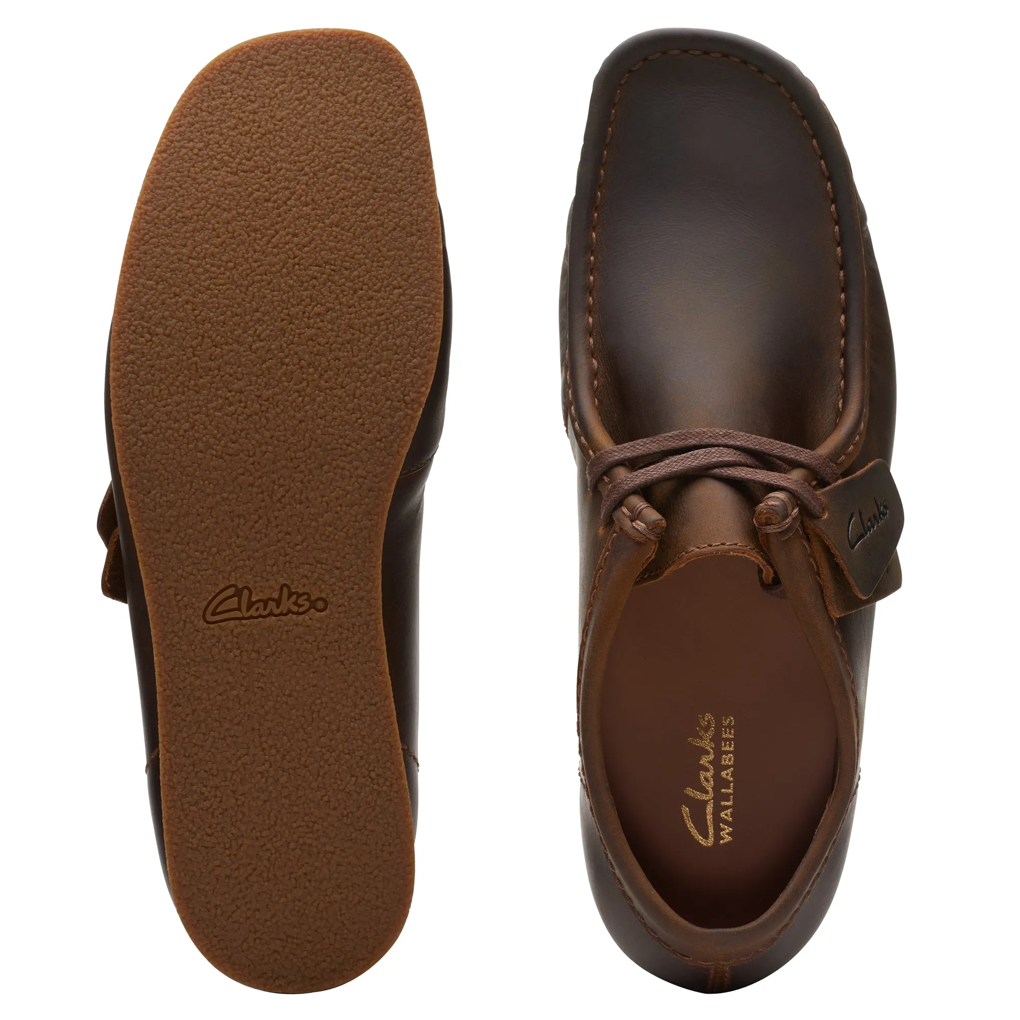 Clarks Originals Wallabee Evo Leather Shoes Beeswax