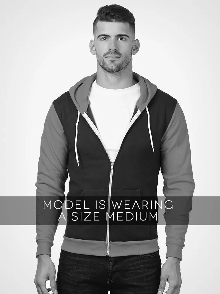 Color Block Zip Hoodie