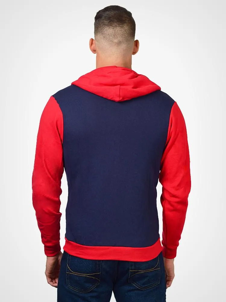 Color Block Zip Hoodie