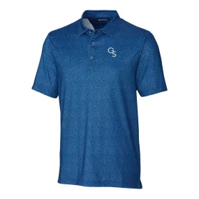 CUTTER & BUCK - Micro Floral Stretch Polo - Indigo Blue