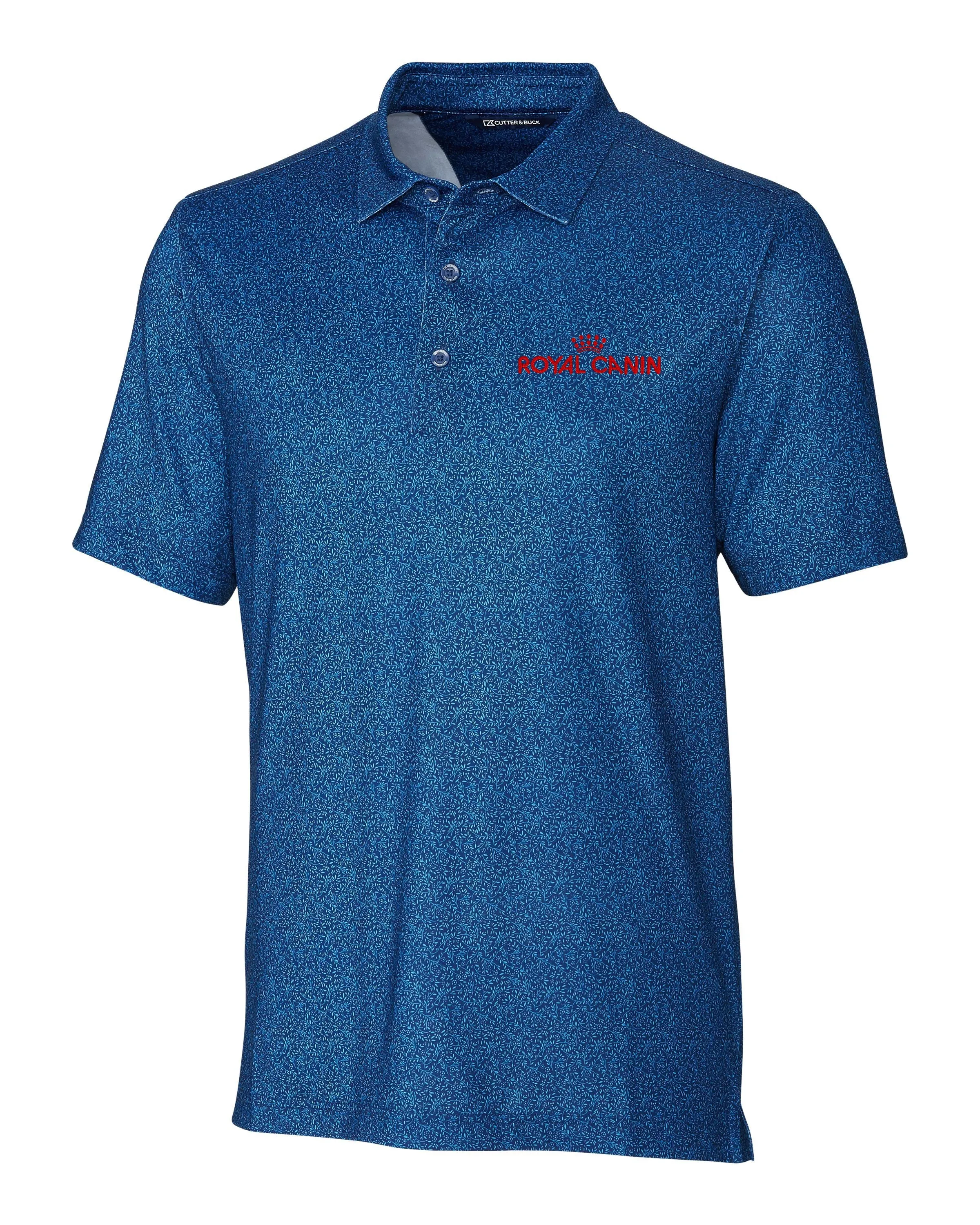 Cutter & Buck Pike Micro Floral Print Stretch Polo