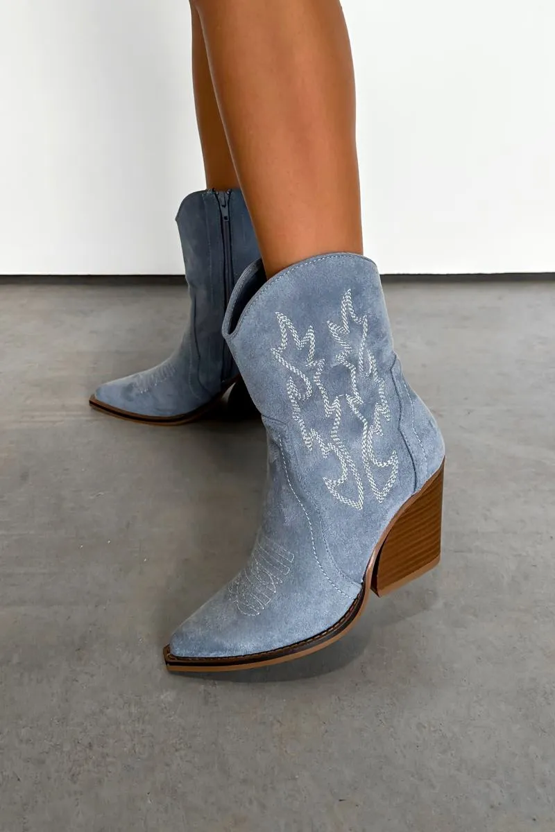 DENVER Western Cowboy Boots - Blue