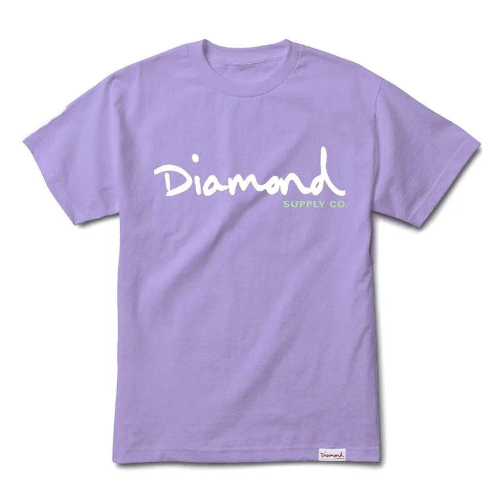 Diamond Supply Co OG Script T-shirt Lavender
