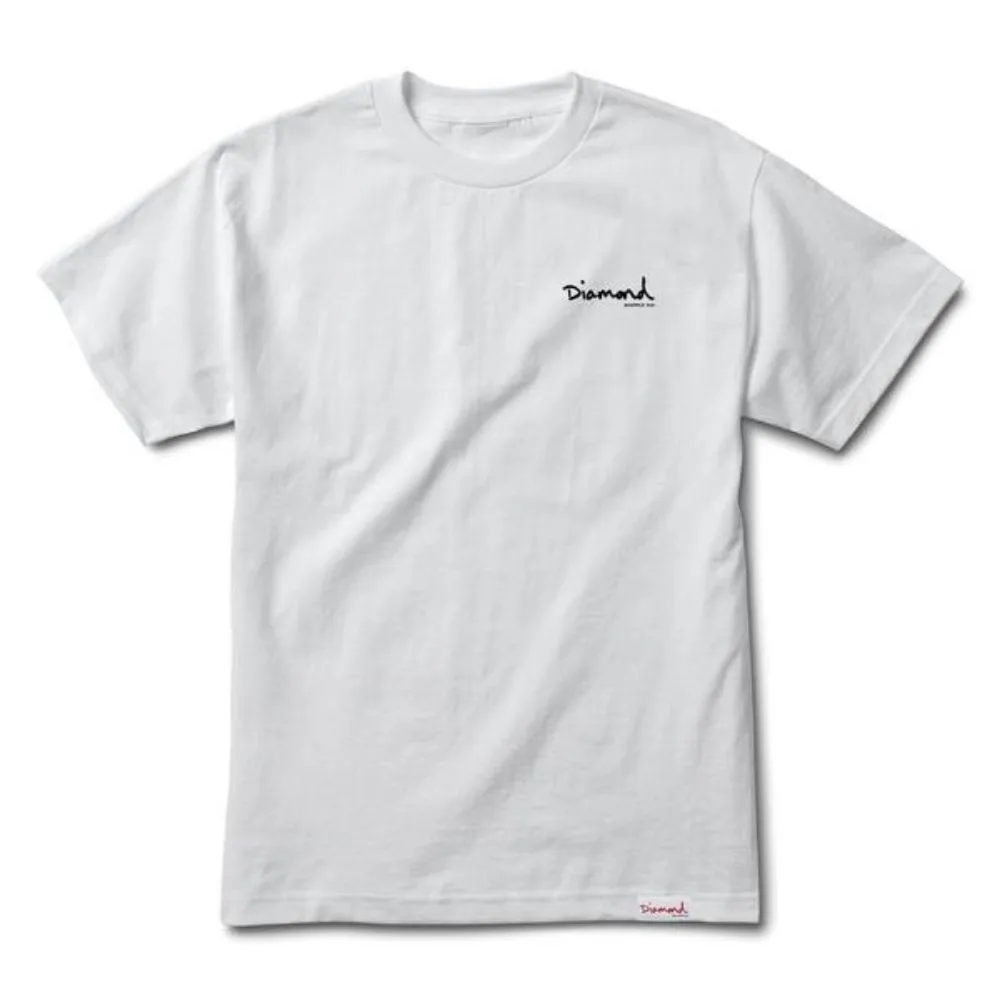 Diamond Supply Co Signature Og Script T-shirt - Sc White