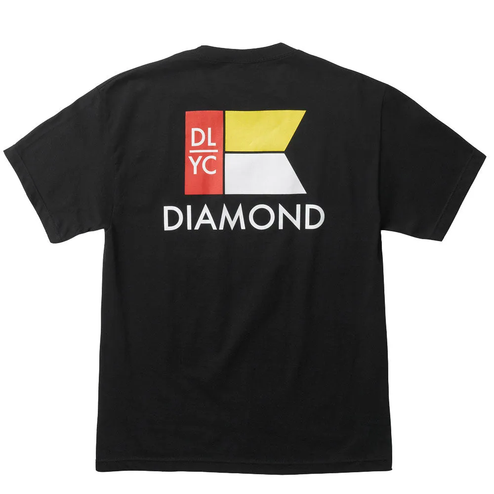 Diamond Supply Co Yacht Flag T-shirt Black