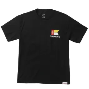 Diamond Supply Co Yacht Flag T-shirt Black