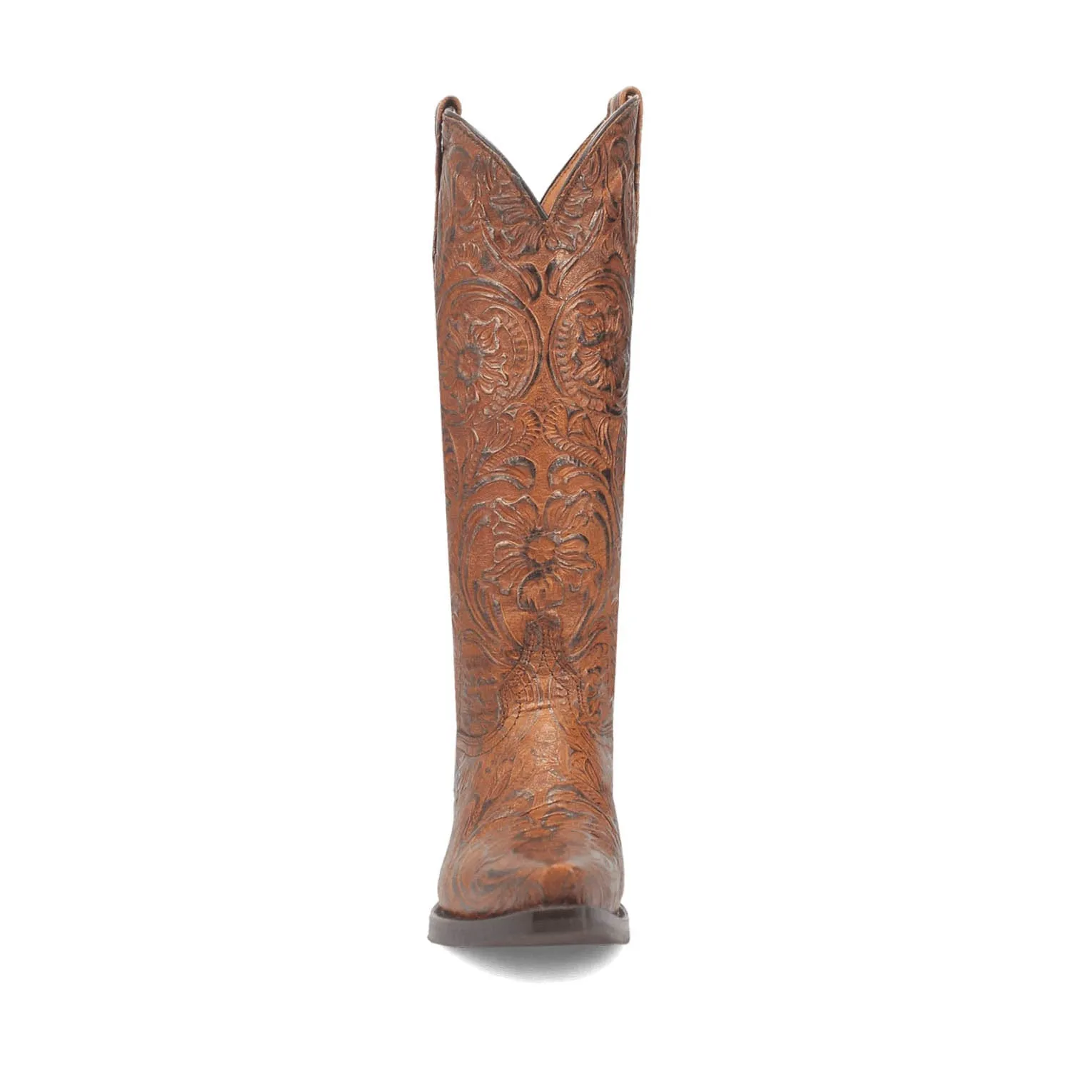 Dingo Womens Bellona Brown Leather Cowboy Boots 6.5 M