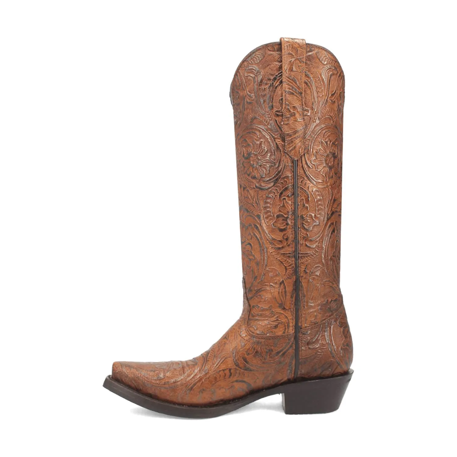 Dingo Womens Bellona Brown Leather Cowboy Boots 6.5 M