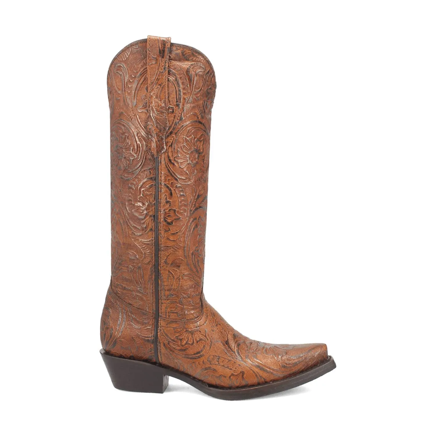 Dingo Womens Bellona Brown Leather Cowboy Boots 6.5 M